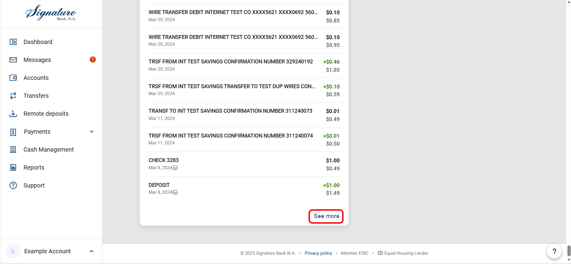 Account detail search-Show More
