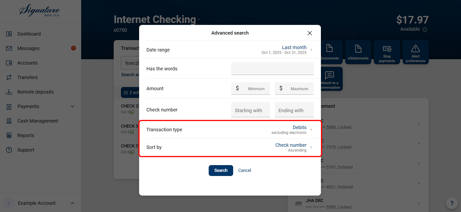 Checks only view-Sort-Ascending